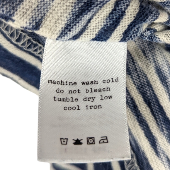 Rag & Bone Knit Racerback Tank Top Striped Womens Small Blue White - Picture 9 of 11